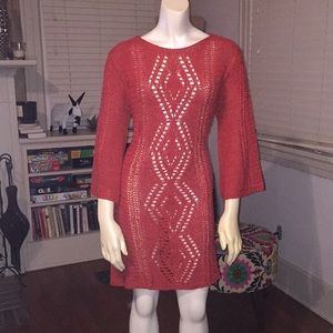 Burnt orange sweater dress. New with tags.